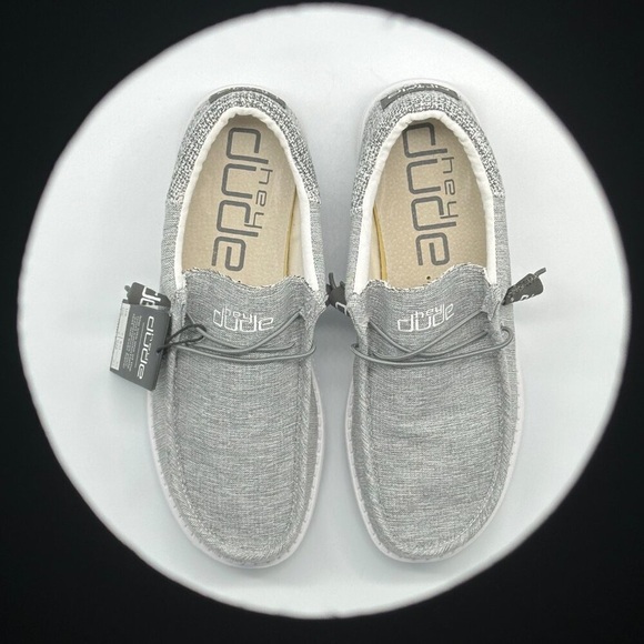 HEY DUDE WALLY FUNK MAGENETITE SIZE 9 US MEN'S LACE UP LOATERS COMFORTABLE - Picture 3 of 17